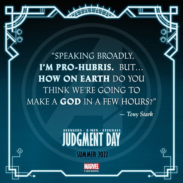Judgement Day akan jadi crossover Avengers, X-Men, dan Eternals.