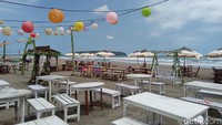 Ada 13 kafe dan resto di Kampung Turis Pangandaran, beberapa diantaranya merupakan Rumah Makan Seafood. (Aldi Nur Fadillah/detikcom)