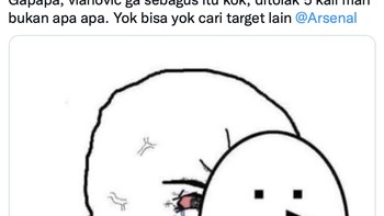 Fans Arsenal saat ini, kondisinya baik-baik saja? Foto: Twitter