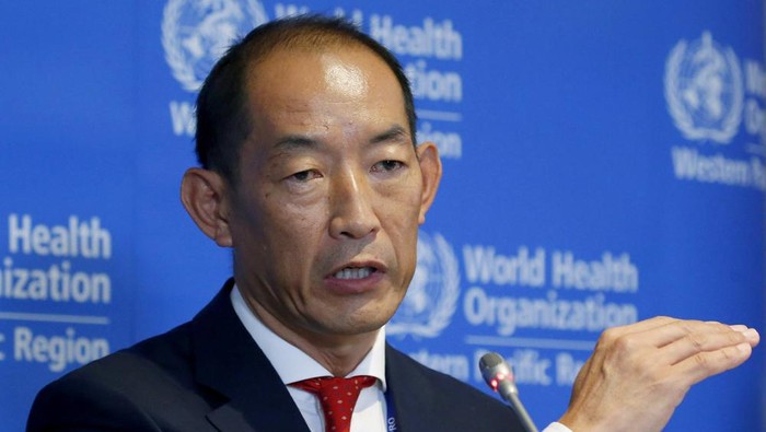 World Health Organization Regional Director for Western Pacific Takeshi Kasai addresses the media at the start of the five-day annual session Monday, Oct. 7, 2019, in Manila, Philippines. Current and former staffers have accused Kasai of racist, unethical and abusive behavior that has undermined the U.N. health agency’s efforts to curb the coronavirus pandemic. The allegations were laid out in an internal complaint filed in October 2021 and an email in January 2022 sent by unidentified “concerned WHO staff” to senior leadership and the executive board. Kasai denies the charges.