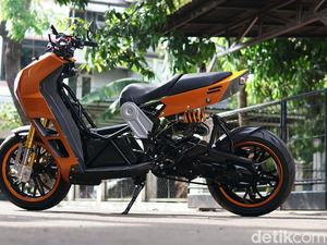 Modifikasi Yamaha Nouvo Jadi Italjet Dragster Versi Ekonomis