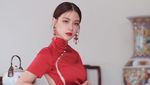 Baifern Luevisadpaibul Seksi nan Anggun Bergaun Merah Jelang Imlek