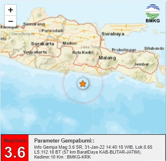 gempa blitar
