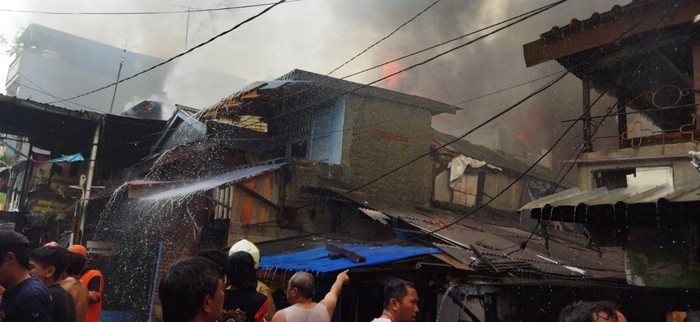 Kebakaran Tambora, Jakarta Barat, 31 Januari 2022. (Dok Sudin Damkar Jakbar)