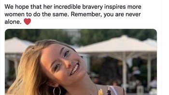 Netizen pun mendukung Harriet Robson yang mengaku dianiaya Greenwood. Kita berharap keberaniannnya yang luar biasa akan menginspirasi lebih banyak wanita melakukan hal yang sama, kalian tak pernah sendiri, tulis netizen ini. Foto: Twitter