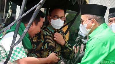 Momen Anies Naik Andong di Muskerwil PPP Bantul
