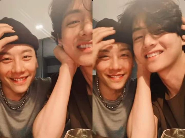 V BTS dan Park Hyo Shin V BTS dan Park Hyo Shin