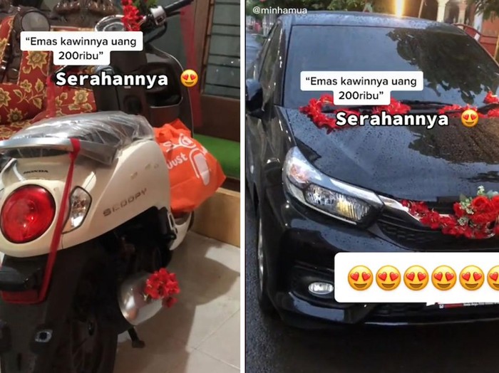 Viral mas kawin Rp200 ribu, seserahan bikin warganet takjub. Viral mas kawin Rp200 ribu, seserahan bikin warganet takjub.