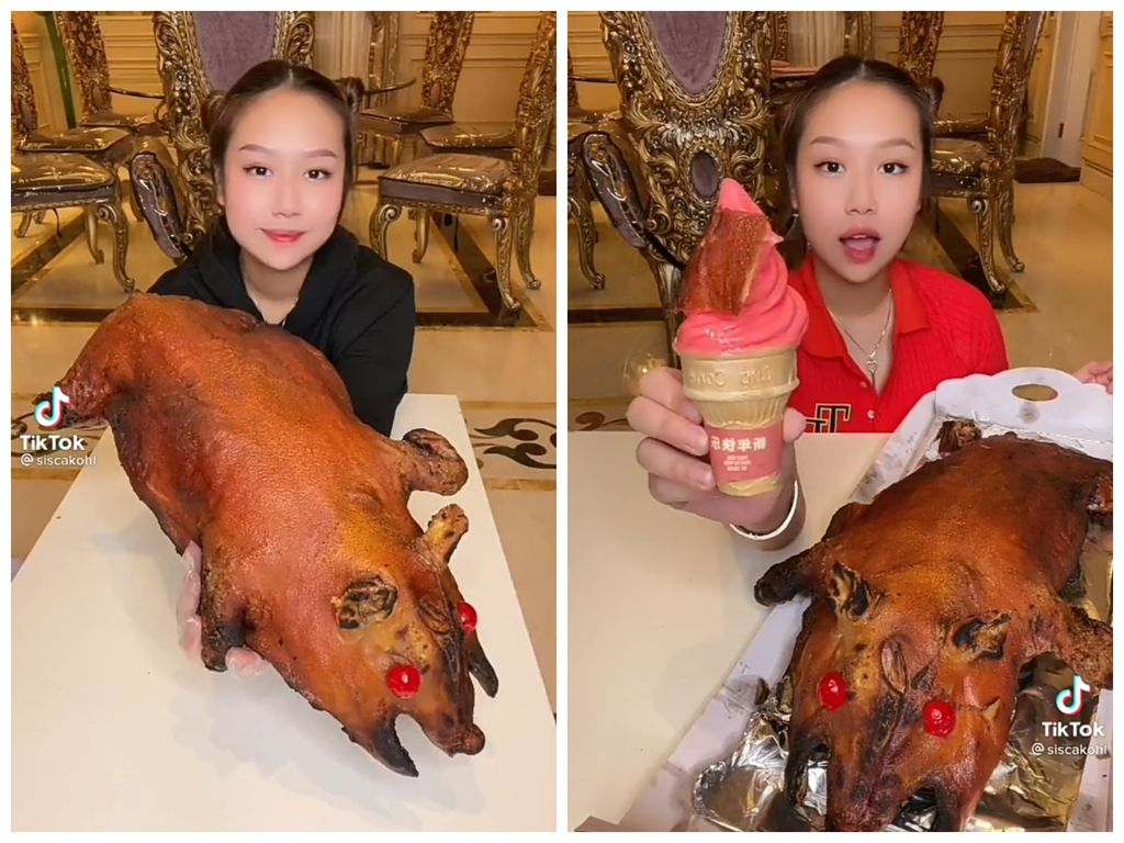 Sisca Kohl Bikin Es Krim Babi Panggang