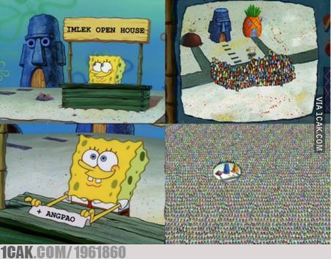 Dengan iming-iming angpao pastinya open house di Hari Raya Imlek yang kamu adakan akan semakin ramai. Tapi tetap hindari kerumunan ya untuk mencegah penyebaran virus Corona. Foto: 1cak.com