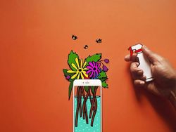 Karya Seni Ilusi Mata Bermodal iPhone dan Kertas