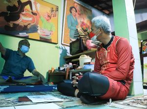 Momen Ganjar Sambangi Veteran Perang Keturunan Tionghoa Saat Imlek