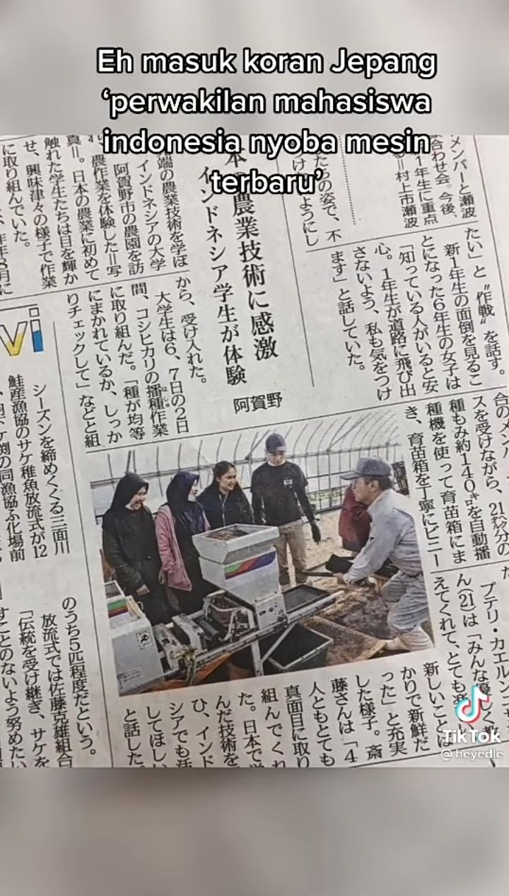 Momen Seru Mahasiswa Indonesia Parttime Jadi Petani di Jepang