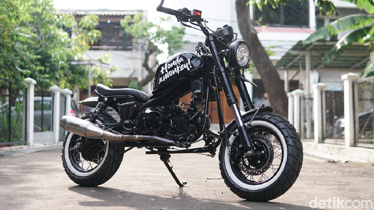 Ogah Tua Honda Karisma 2004 Disulap Jadi Honda Monkey Bobber