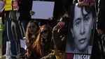 Warga Myanmar di London Peringati 1 Tahun Kudeta Militer