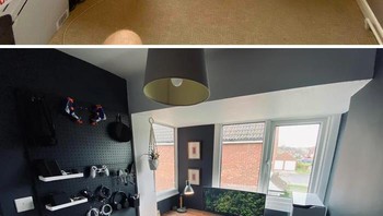 Ruang kerja jadi lebih seru setelah direnovasi. Foto: Boredpanda