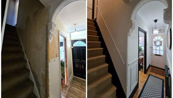 Lorong dan tangga dimodifikasi jadi lebih menarik. Foto: Boredpanda