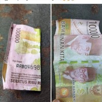 Hati-hati kena prank uang palsu. Udah seneng dikira dapat rejeki nomplok, pas dibuka ternyata bikin syok. Silakan coba lagi dan semoga beruntung deh.. Foto: Instagram