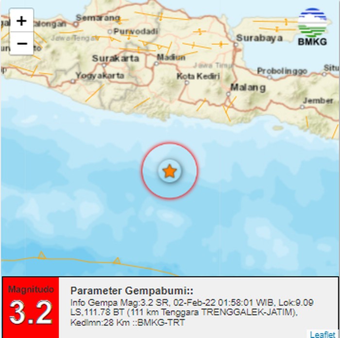 gempa trenggalek