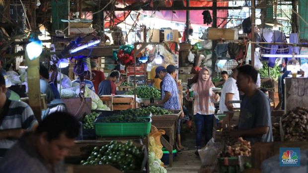 Ilustrasi pasar induk, Jakarta (CNBC Indonesia/Muhammad Sabki)