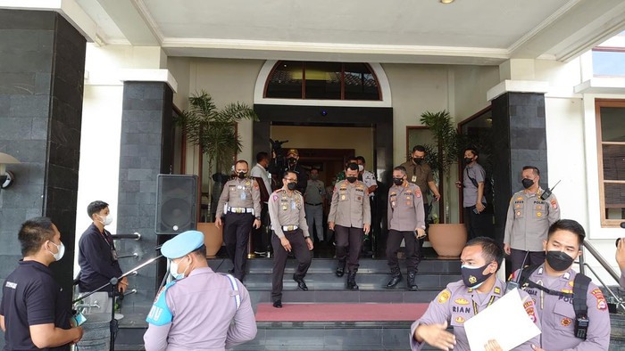 Kapolda Banten usai hadiri acara launching program Ditlantas (Iqbal-detikcom)