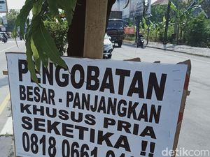 Wow, Poster Iklan Pengobatan Khusus Pria Merebak di Klaten