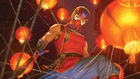 Rahzzah kebagian menggambar Shang-Chi dengan topeng laba-laba. Aksen warna merah dan biru tampil di pakaian Shang-Chi yang desainnya Asia banget. (Foto: dok. Marvel Comics)