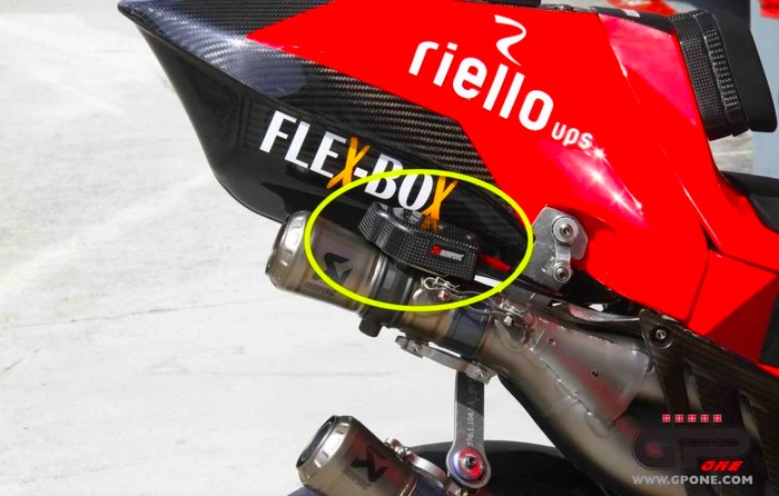 valve pada knalpot motor MotoGP Ducati