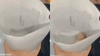 Masih sama, kertas bungkungan gorengan ini menggunakan kertas akte kematian seseorang. Bungkusannya langsung viral di media sosial. Foto: Twitter/Facebook