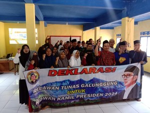 Relawan di Tasik Deklarasi Dukung Ridwan Kamil Maju Pilpres 2024