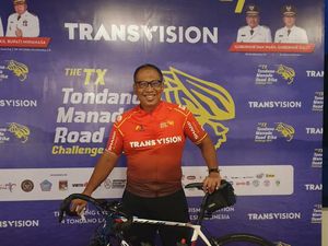 Asyiknya Gowes di Transvision The TX Tondano Manado Road Bike Challage 2021
