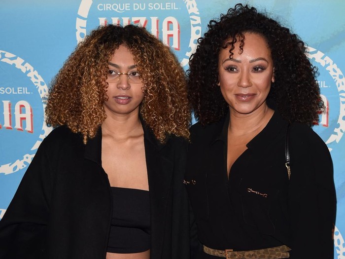 LONDON, ENGLAND - JANUARY 13: Phoenix Brown and Mel B attend Cirque du Soleils LUZIA London Premiere at the Royal Albert Hall on January 13, 2022 in London, England. (Photo by Stuart C. Wilson/Getty Images)