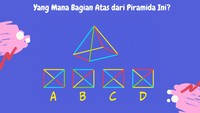 Kali ini harus fokus, manakah jaring-jaring piramid yang tepat?