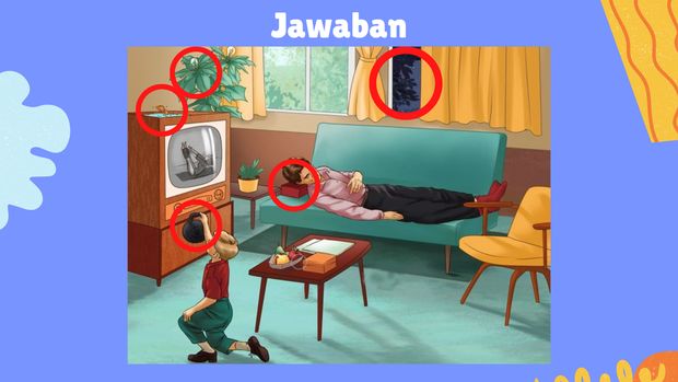 Ada beberapa hal yang tidak masuk akal di deretan gambar ini. Kalau kamu jeli seharusnya mudah menemukan apa saja yang aneh.