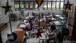 Hari Pertama Sekolah PTM 50 Persen di DKI