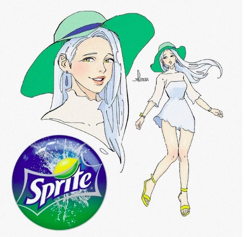 fotoinet brand populer jadi karakter anime