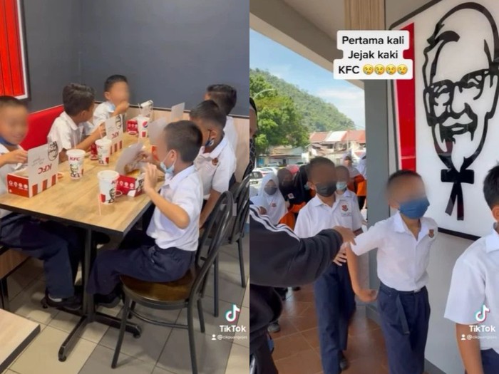 Guru traktir murid makan KFC