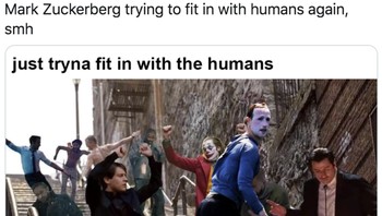 Mencoba untuk berbaur. Foto: Screenshot Twitter via Knowyourmeme