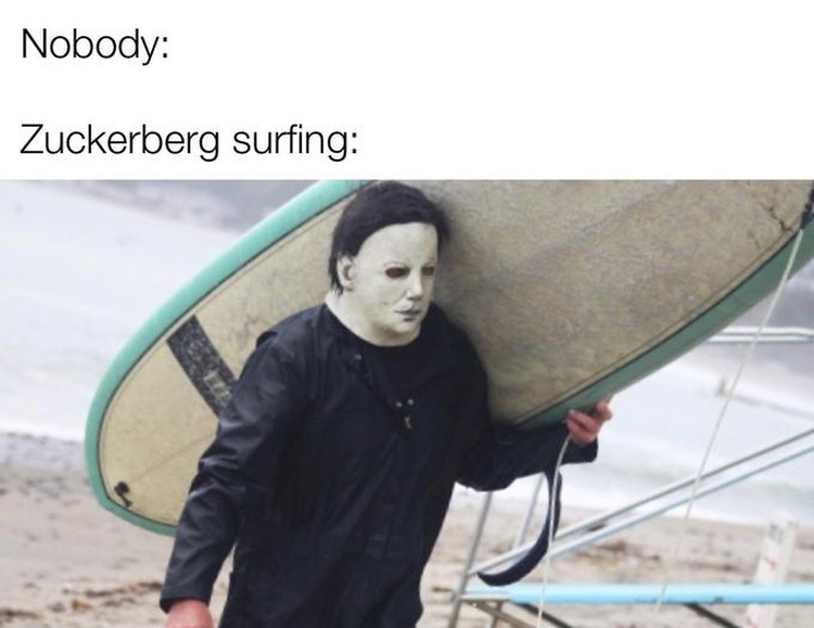 Mark Zuckerberg Pakai Sunscreen Mark Zuckerberg pakai sunscreen yang terlalu tebal.