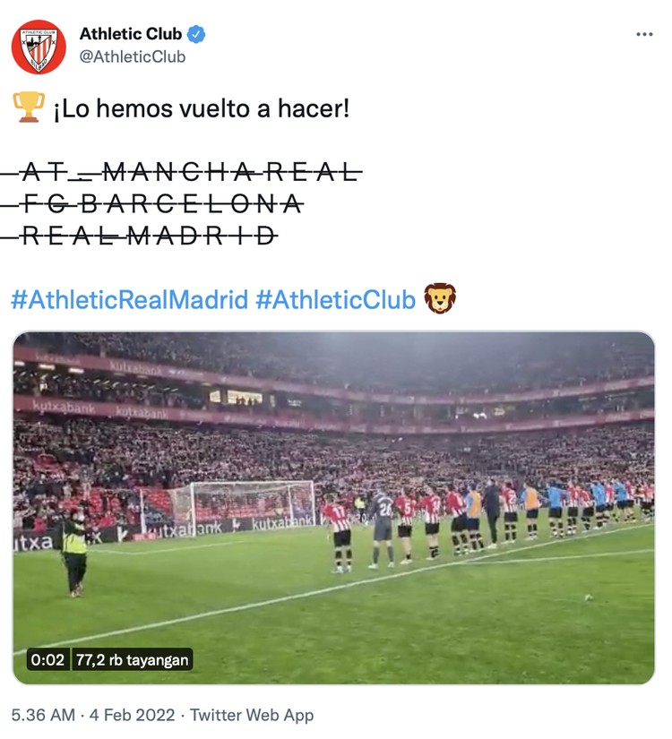 Meme saat Real Madrid dikalahkan Athletic Bilbao di babap perempatfinal Copa Del Rey.