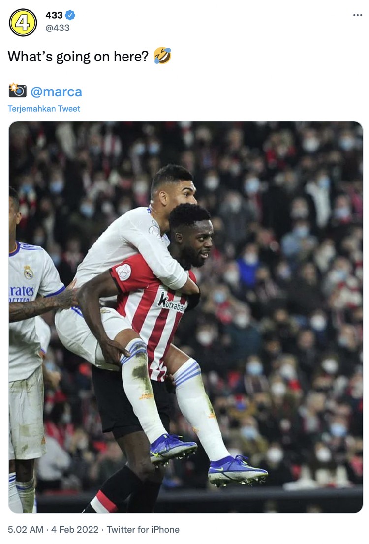 Meme saat Real Madrid dikalahkan Athletic Bilbao di babap perempatfinal Copa Del Rey.