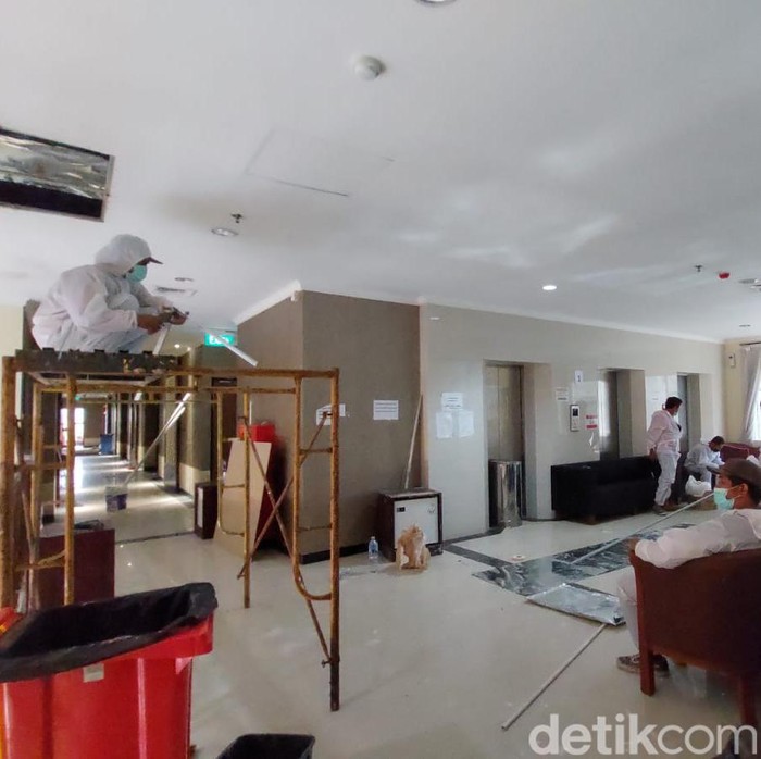 Perbaikan Hotel Asrama Haji Surabaya