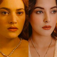 Di sebuah foto, Tasya menyandingkan wajahnya hasil makeup dengan penampilan Kate Winslet di Titanic. Kok bisa mirip, puji seorang netizen.  (Foto: Instagram/@tasyafarasya)