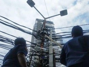 Damkar Jakpus Evakuasi Sanca 2 Meter Melilit di Ujung Tiang Listrik