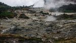 Akhir Pekan, Kawah Sikidang Ramai Dikunjungi Wisatawan