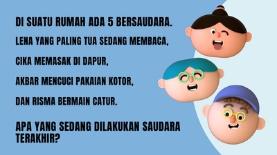 Teka-teki Ini Butuh Kecerdasan Logika Tinggi, Belum Tentu Bisa Kamu Jawab