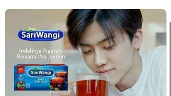 Sruput minum teh bareng Sehun Exo siapa mau? Foto: Screenshot Twitter