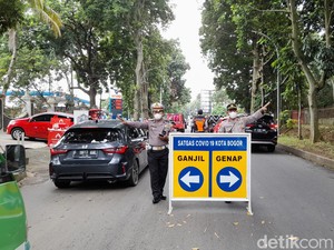 Angka Positif COVID-19 Melonjak, Ganjil Genap Kembali Berlaku di Kota Bogor