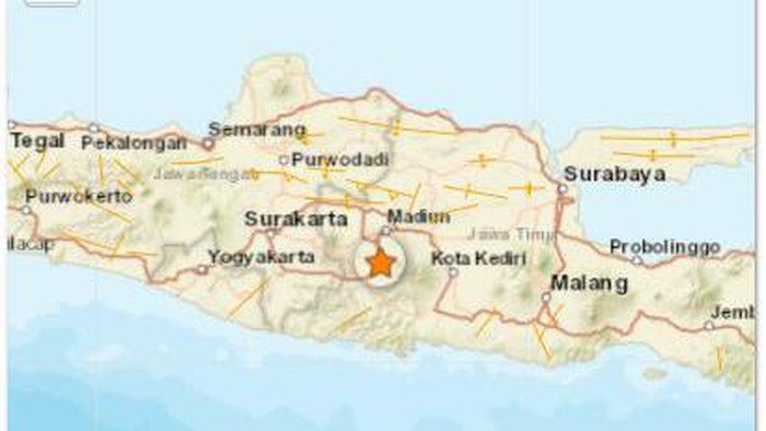 Gempa M 3.0 terjadi di Kota Madiun. Gempa terjadi pukul 06.39 WIB.