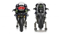 Quartararo yang meraih gelar juara dunia MotoGP musim lalu tetap mempertahankan nomor 20 dengan warna merah. Foto: Pool (Tim Monster Energy Yamaha)